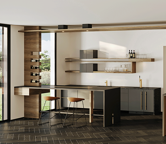 Custom Modern Kitchen & Bath